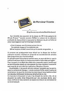 LA DICTEE DE M. VICENTE
